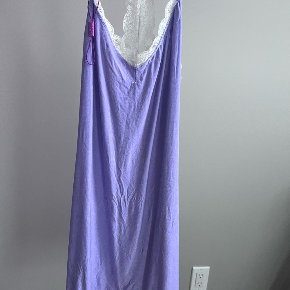 Lavender Lace Trim Nightgown